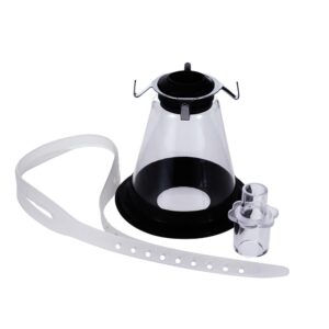 Mask: Cone Shape, clear polycarb. with Diaphragm - #4 Medium