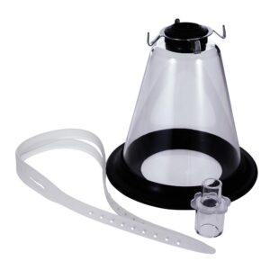 Mask: Cone Shape, clear polycarb. with Diaphragm - #6 Large