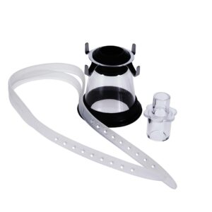 Mask: Cone Shape, clear polycarb. with Diaphragm - #3 Small