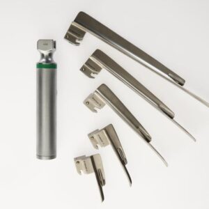 Laryngoscope Set: Fibre Optic 5-Blade RH Standard